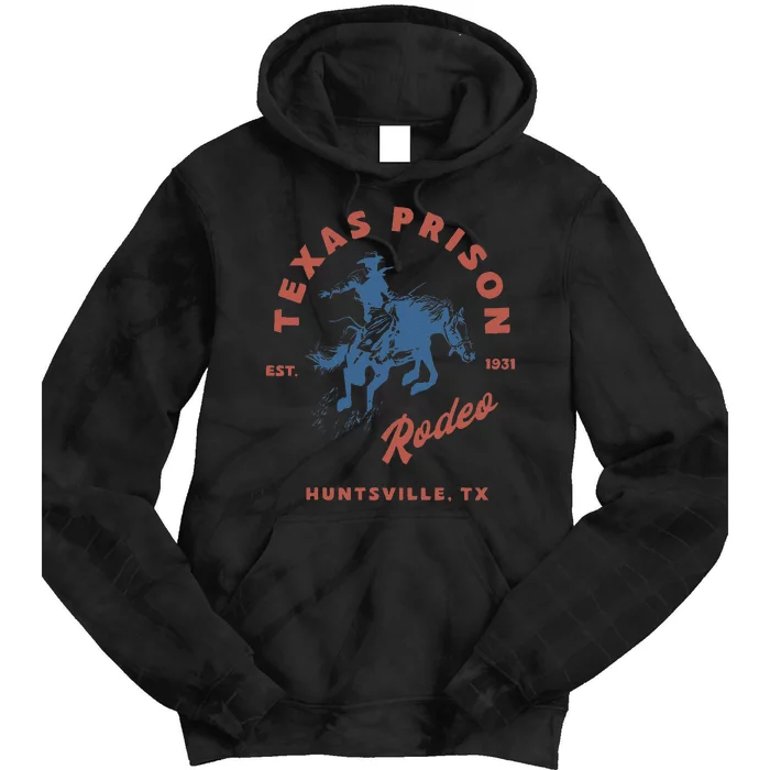 Texas Prison Rodeo Cowboy Western Gift Tie Dye Hoodie