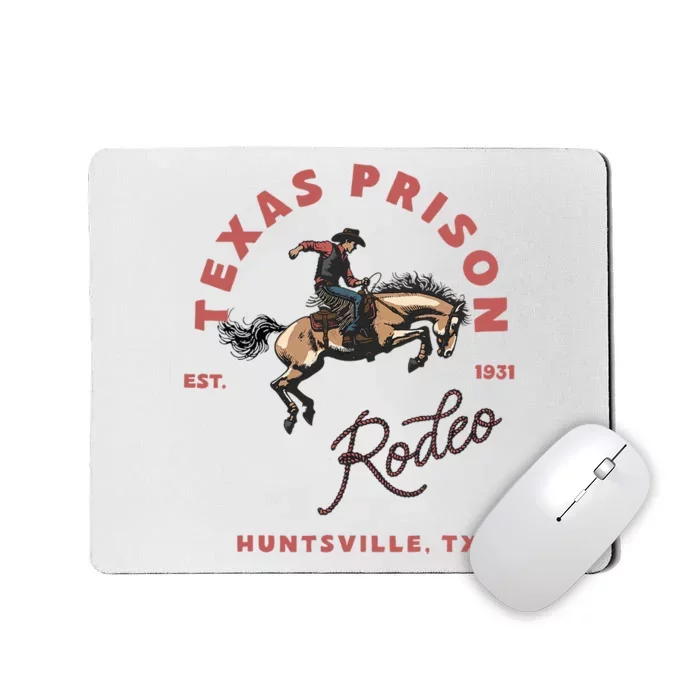 Texas Prison Rodeo Cowboy Western Mousepad