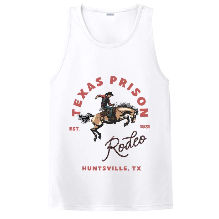 Texas Prison Rodeo Cowboy Western Performance Tank