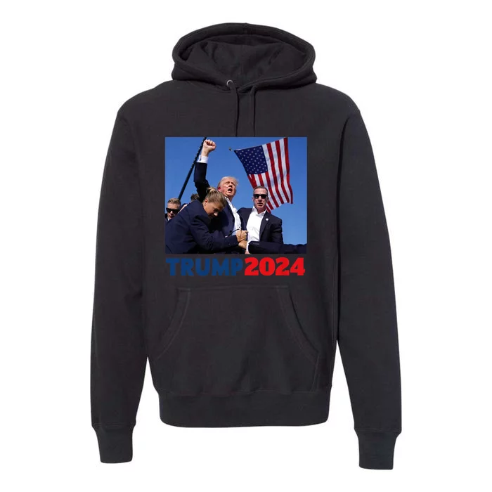 Trump Pa Rally Pennsylvania Rally Trump 2024 Premium Hoodie