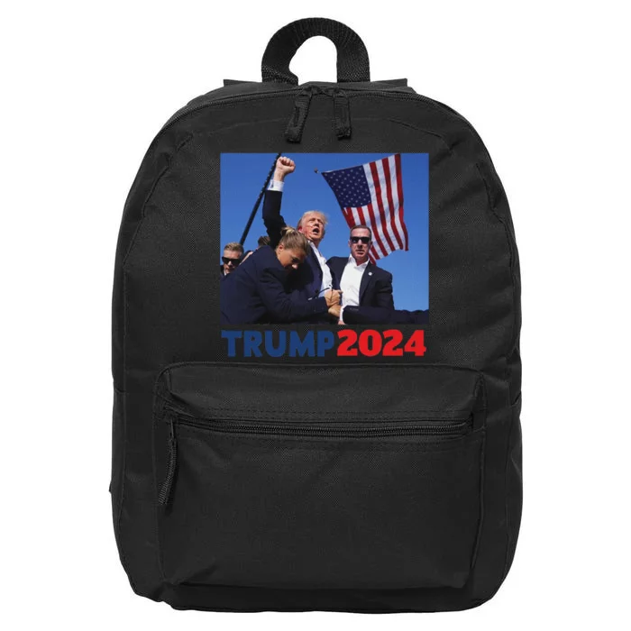 Trump Pa Rally 2024 Bold Election Design 16 in Basic Backpack