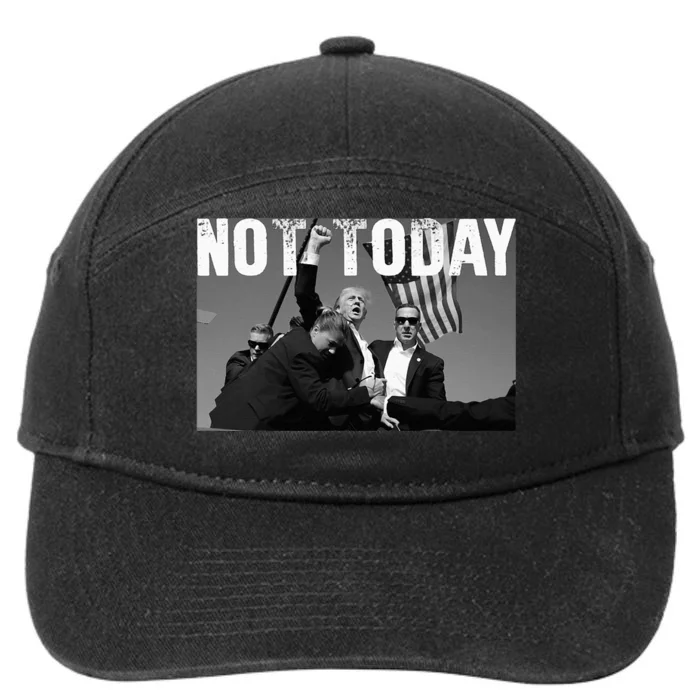 Trump Pennsylvania Rally Shooting Not Today 7-Panel Snapback Hat