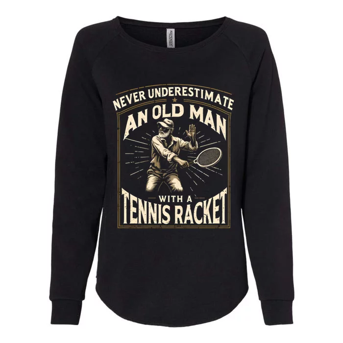 Tennis Player Racket Sport FatherS Day Tennis Lovers Great Gift Womens California Wash Sweatshirt