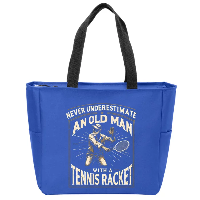 Tennis Player Racket Sport FatherS Day Tennis Lovers Great Gift Zip Tote Bag