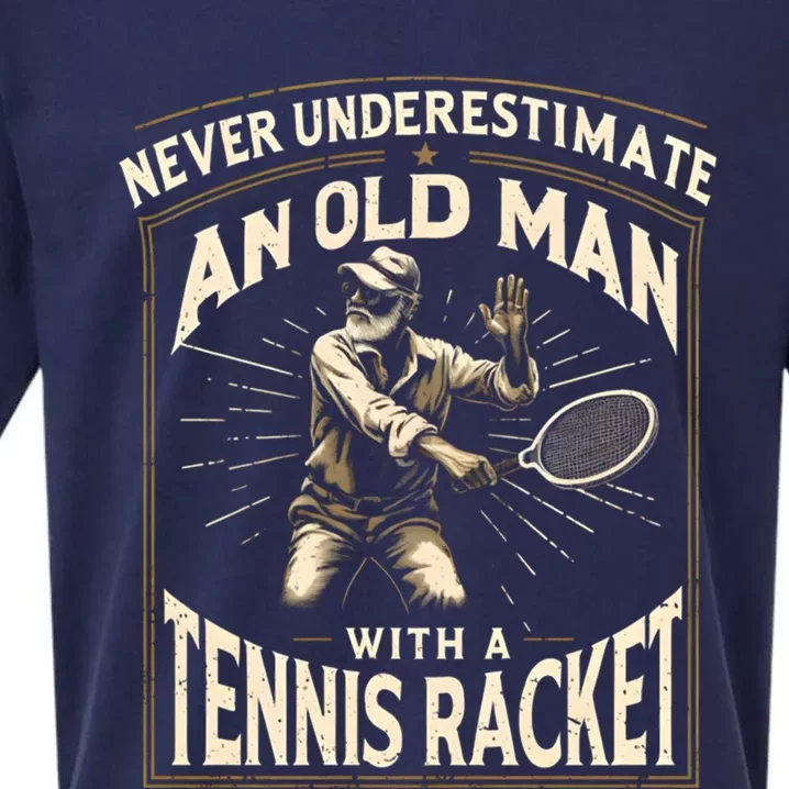 Tennis Player Racket Sport FatherS Day Tennis Lovers Great Gift Sueded Cloud Jersey T-Shirt