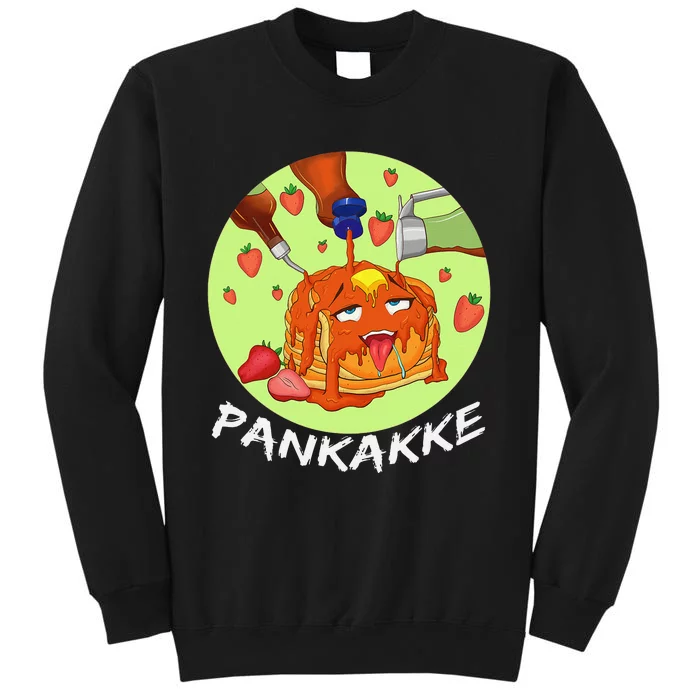 This pancake REALLY loves syrup! Funny anime food pun Sweatshirt