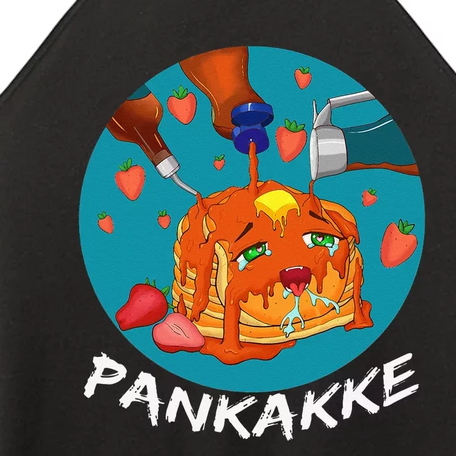 This Pancake REALLY Loves Syrup! Funny Anime Food Pun Women’s Perfect Tri Rocker Tank