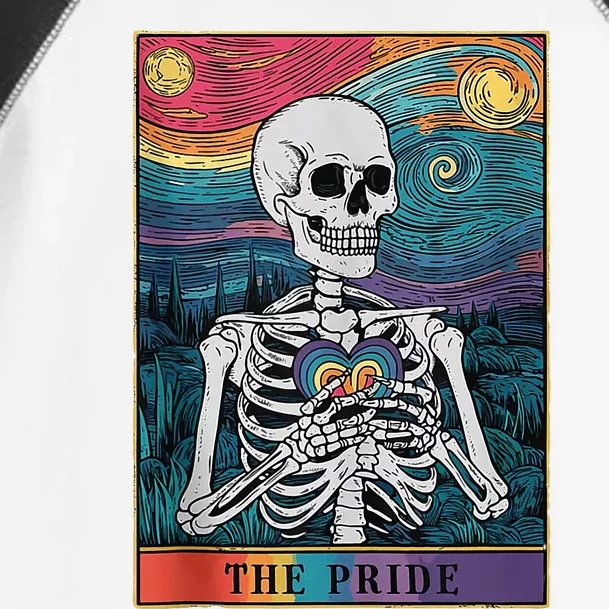 The Pride Retro Hearts Skeletons Lgbtq Month 70s Toddler Fine Jersey T-Shirt