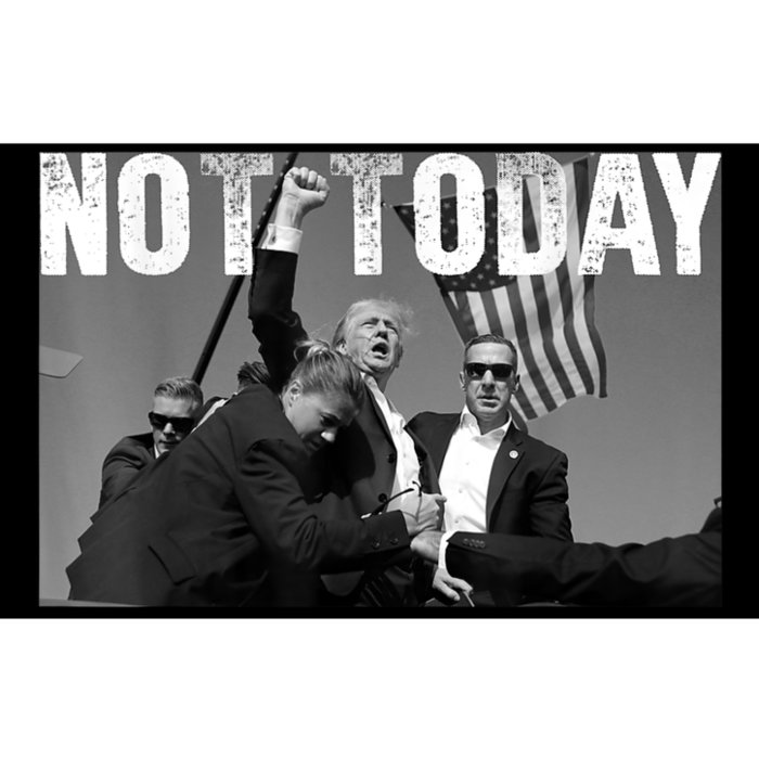 Trump Pennsylvania Rally Shooting Not Today Bumper Sticker