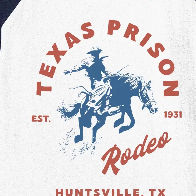 Texas Prison Rodeo Cowboy Western Baseball Sleeve Shirt