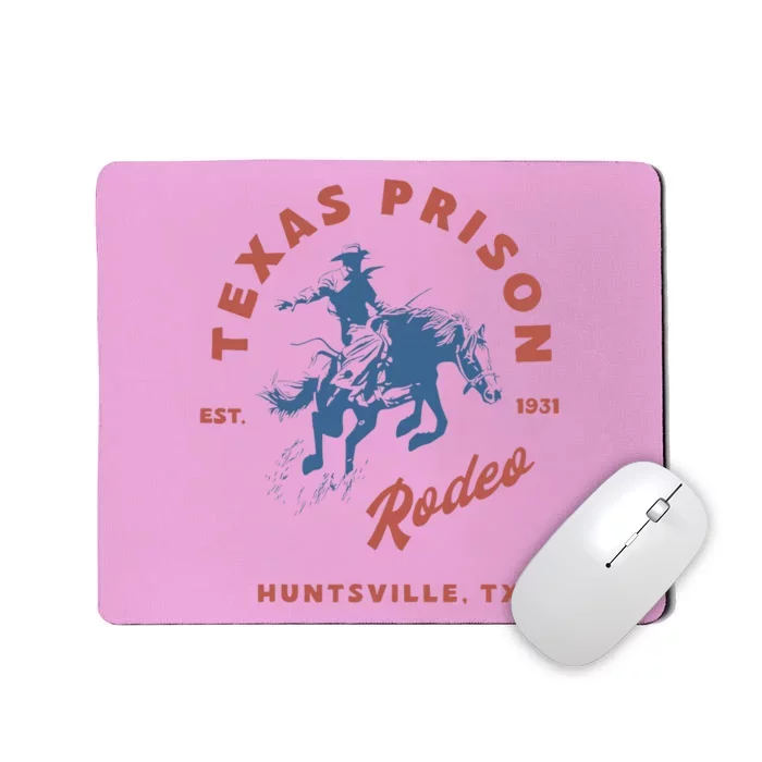 Texas Prison Rodeo Cowboy Western Mousepad