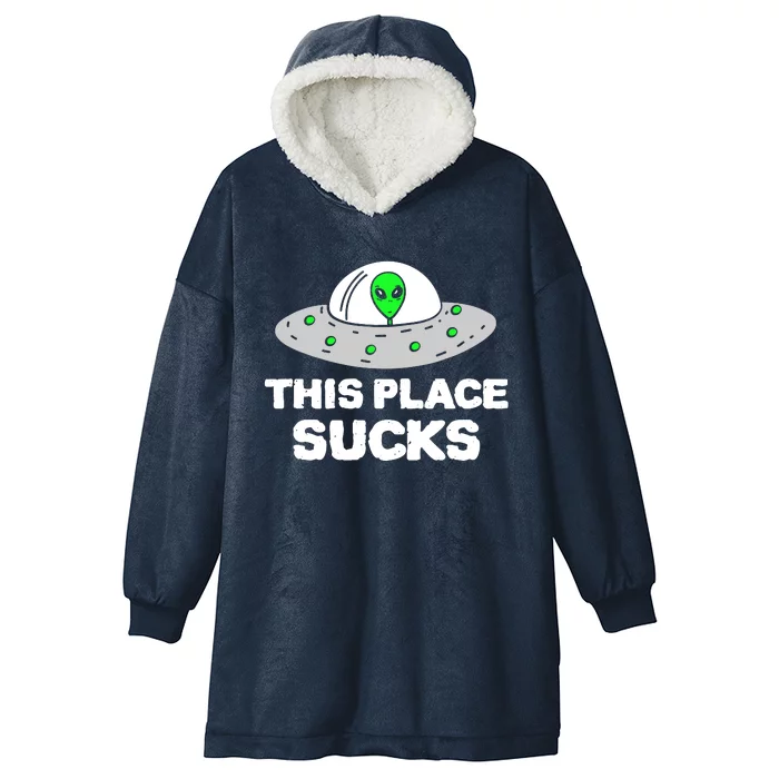 This Place Sucks Hooded Wearable Blanket