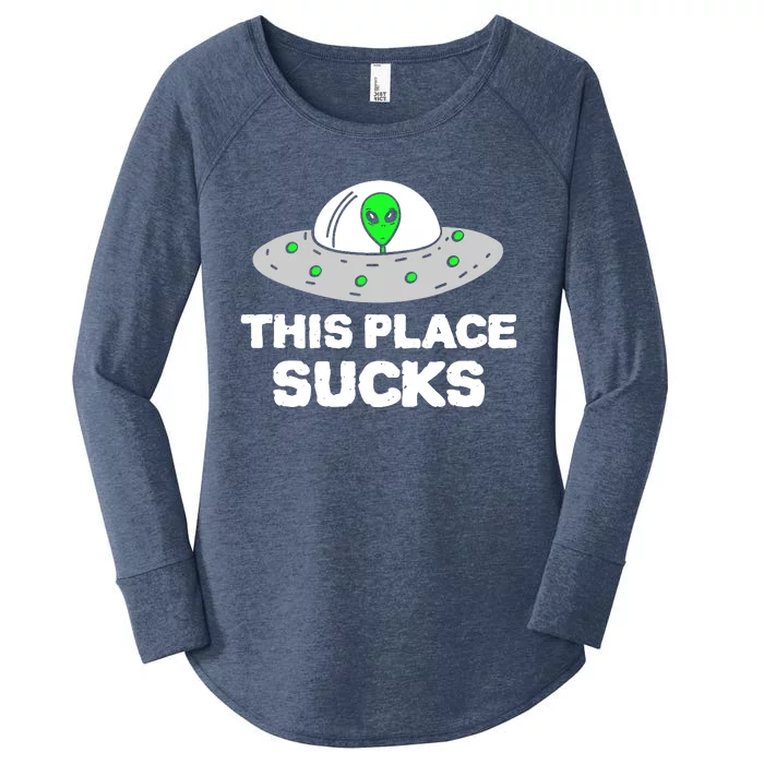 This Place Sucks Women's Perfect Tri Tunic Long Sleeve Shirt