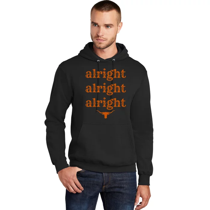 Texas Pride State USA Alright Alright Alright Texas Longhorn Hoodie