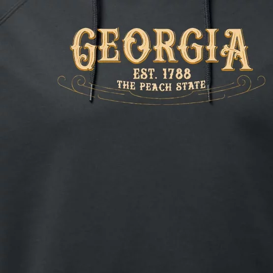 The Peach State Georgia Performance Fleece Hoodie