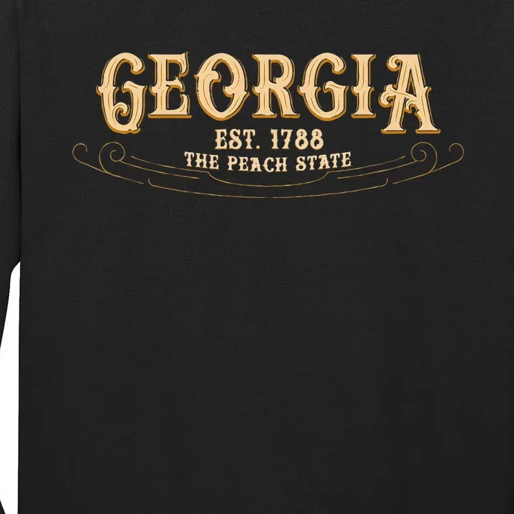 The Peach State Georgia Tall Long Sleeve T-Shirt