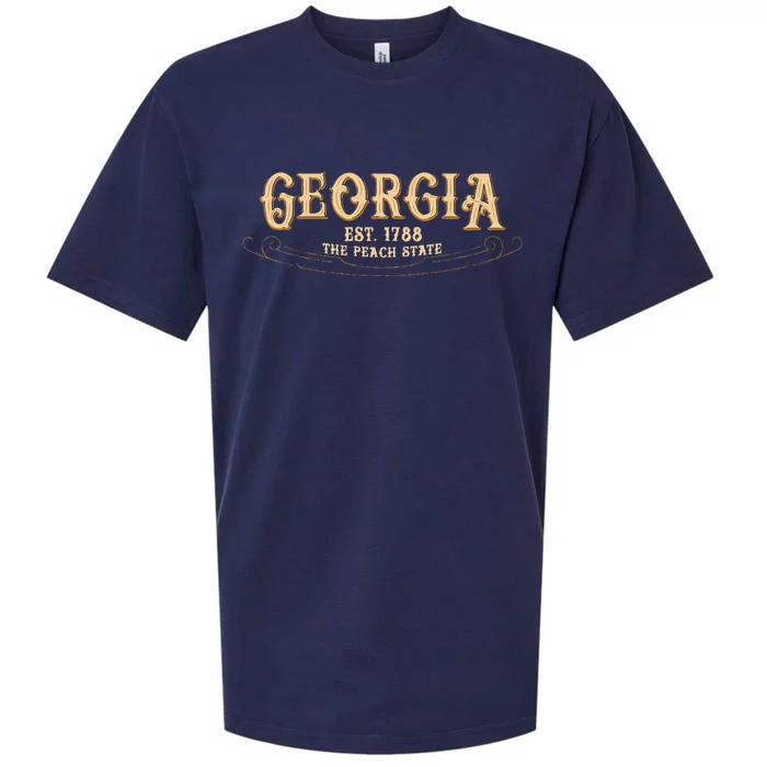 The Peach State Georgia Sueded Cloud Jersey T-Shirt