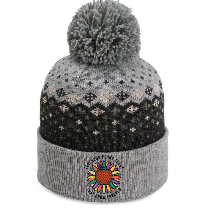 Teachers Plant Seeds That Grow Forever The Baniff Cuffed Pom Beanie