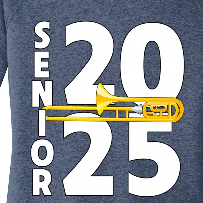 Trombone Player Senior Class Of 2025 Marching Band Student Great Gift Women's Perfect Tri Tunic Long Sleeve Shirt