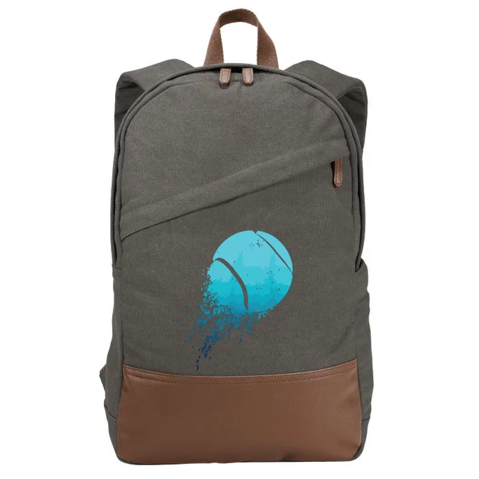 Tennis Player Sports Vintage Tennis Cotton Canvas Backpack