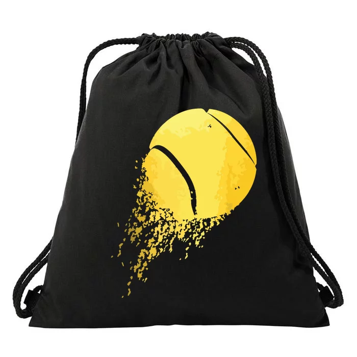 Tennis Player Sports Vintage Tennis Drawstring Bag