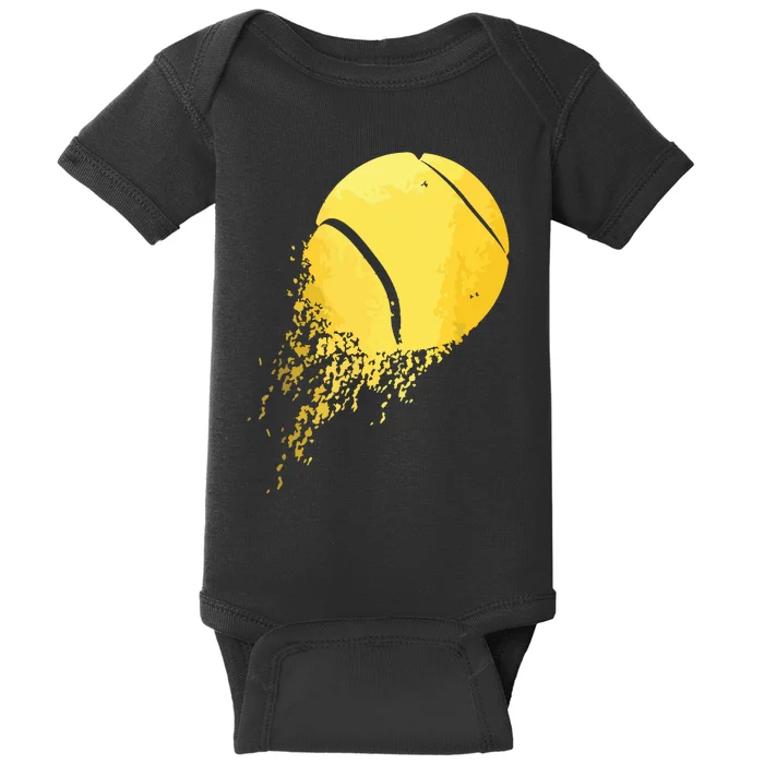 Tennis Player Sports Vintage Tennis Baby Bodysuit