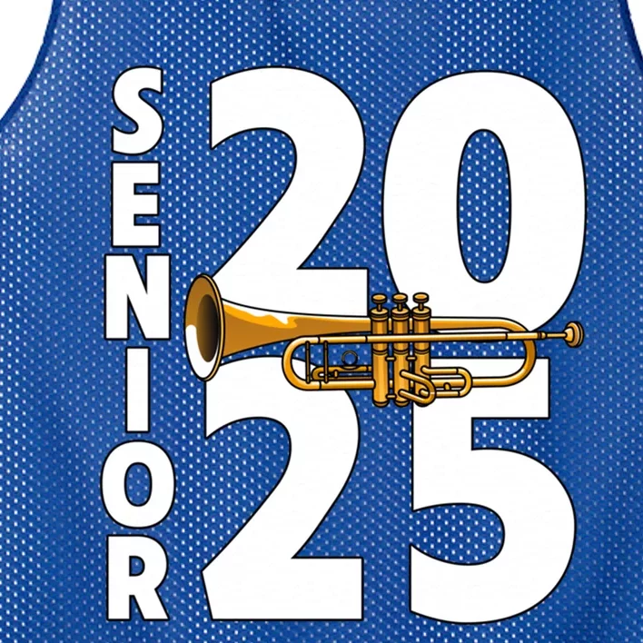 Trumpet Player Senior Class Of 2025 Marching Band Student Gift Mesh Reversible Basketball Jersey Tank