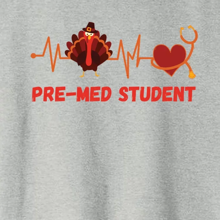 Thanksgiving Pregiftmed Student Heartbeat Stethoscope Doctor Funny Gift Women's Crop Top Tee