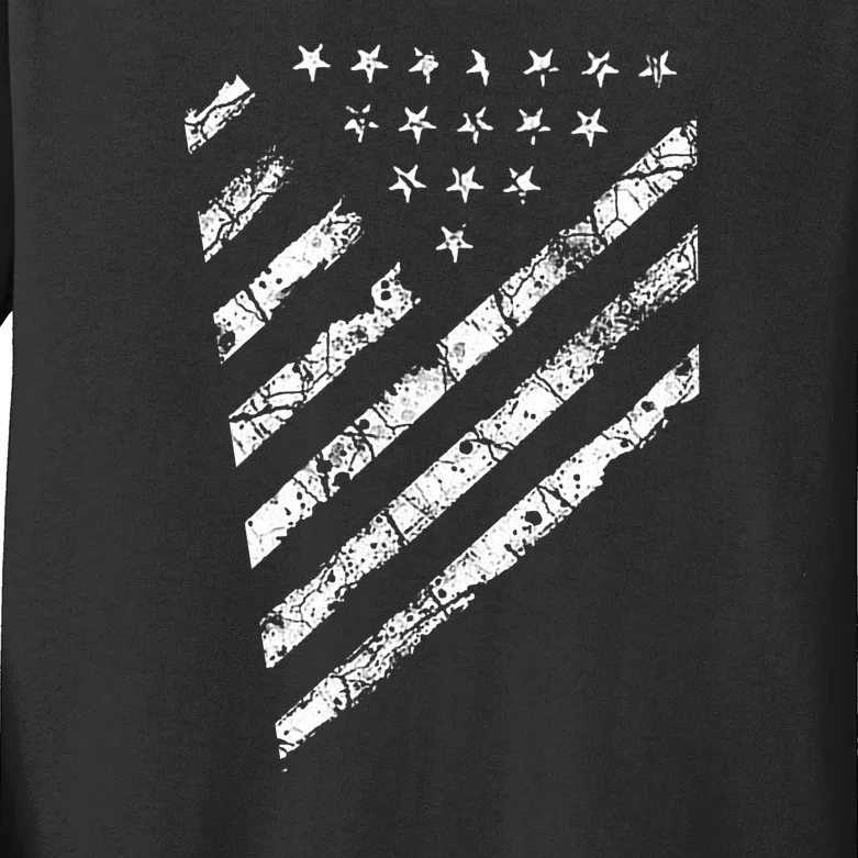 Tactical Pro Supply Patriotic American Flag Kids Long Sleeve Shirt