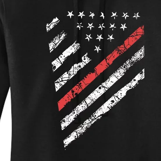 Tactical Pro Supply Patriotic American Flag Women's Pullover Hoodie