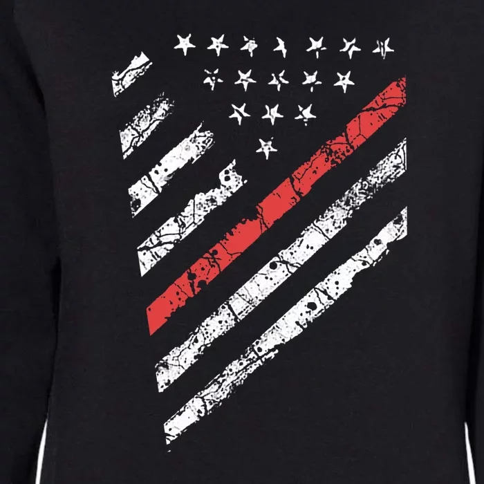 Tactical Pro Supply Patriotic American Flag Womens California Wash Sweatshirt