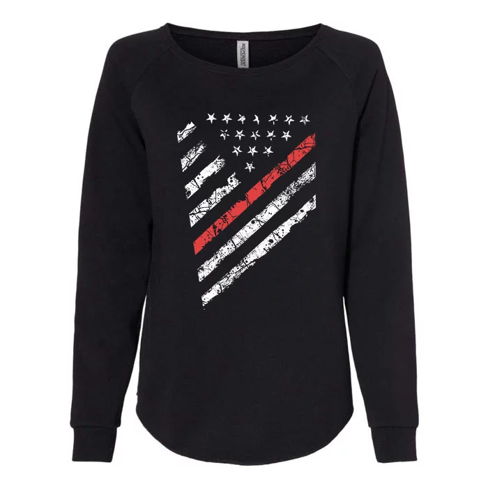 Tactical Pro Supply Patriotic American Flag Womens California Wash Sweatshirt