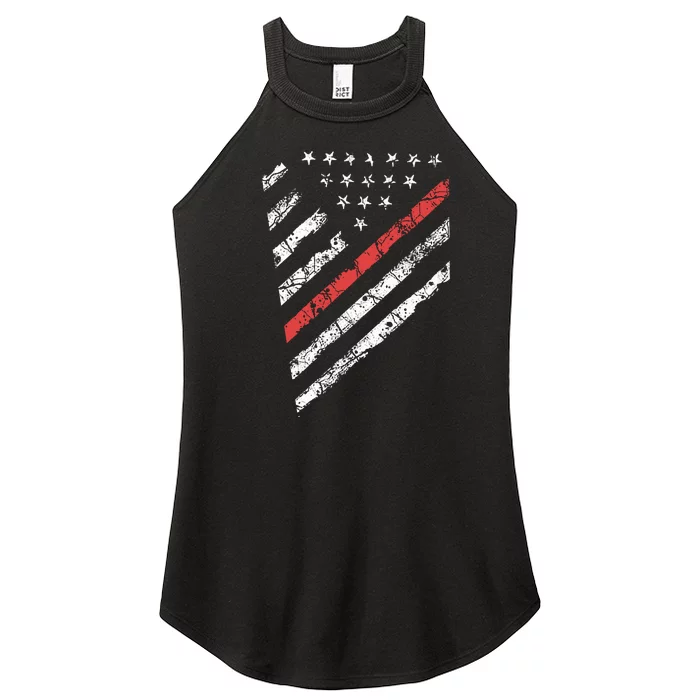 Tactical Pro Supply Patriotic American Flag Women’s Perfect Tri Rocker Tank