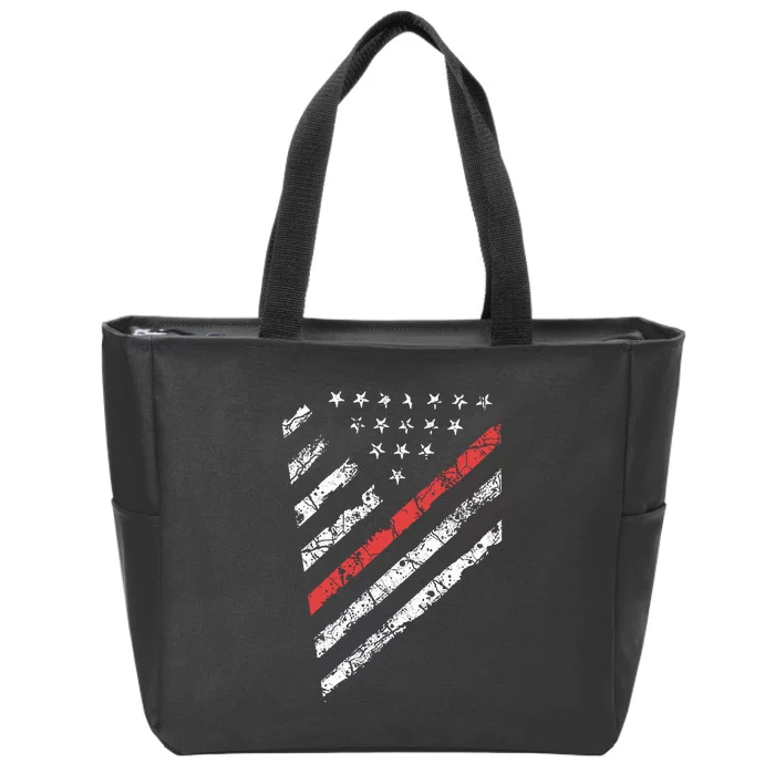 Tactical Pro Supply Patriotic American Flag Zip Tote Bag