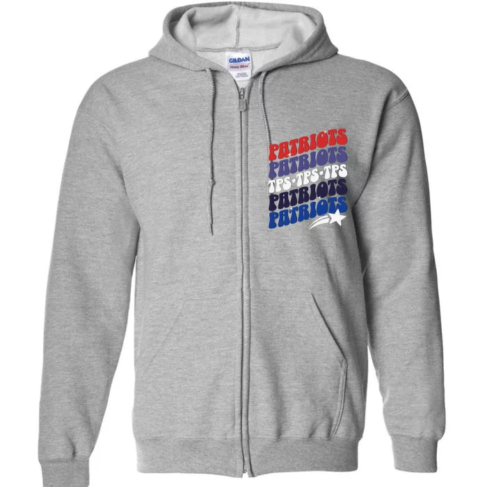 Temecula Preparatory School Tps Patriots Spirit Day Full Zip Hoodie