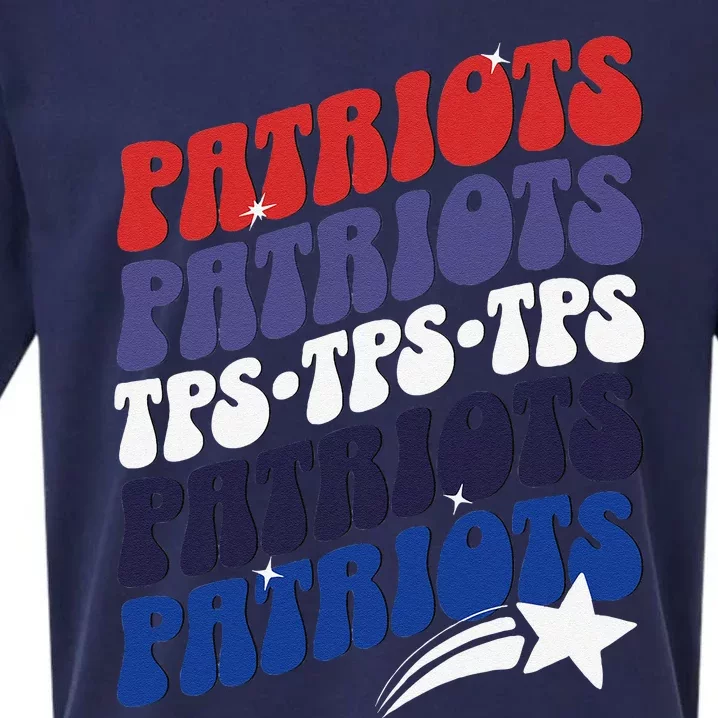 Temecula Preparatory School Tps Patriots Spirit Day Sueded Cloud Jersey T-Shirt