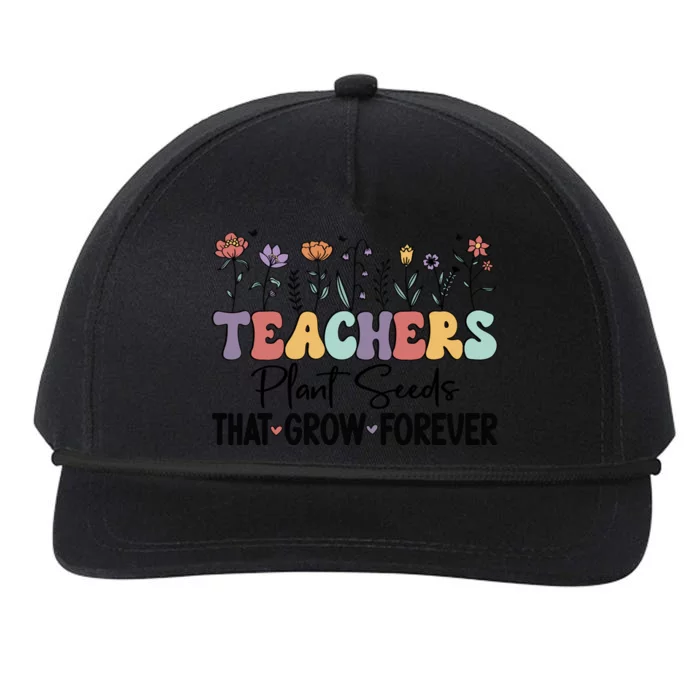 Teachers Plant Seeds PNG Snapback Five-Panel Rope Hat