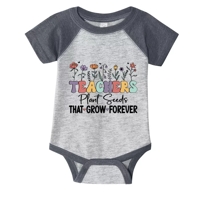 Teachers Plant Seeds PNG Infant Baby Jersey Bodysuit