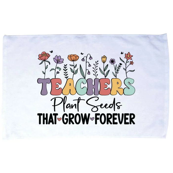 Teachers Plant Seeds PNG Microfiber Hand Towel