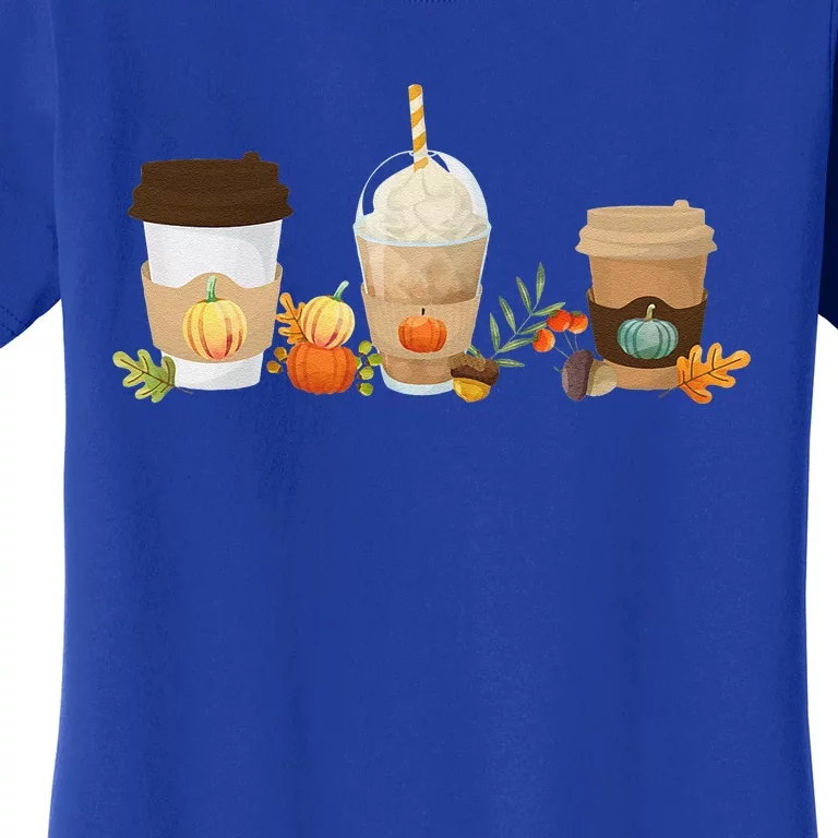 Thanksgiving Pumpkin Spice Coffee Drinker Women's T-Shirt