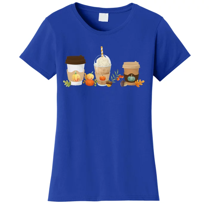 Thanksgiving Pumpkin Spice Coffee Drinker Women's T-Shirt