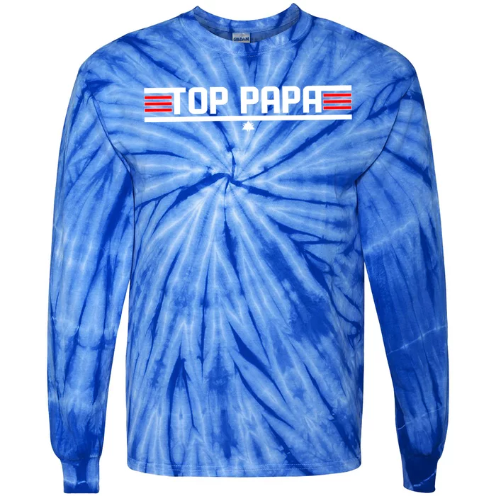 Top Papa S Gift Great Gift Tie-Dye Long Sleeve Shirt