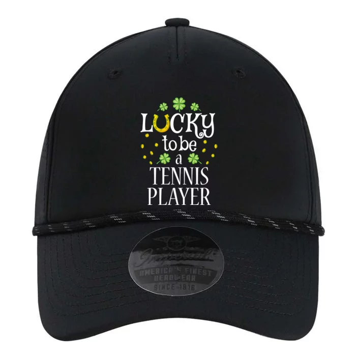 Tennis Player St Patrick's Day Lucky To Be A Tennis Player Gift Performance The Dyno Cap