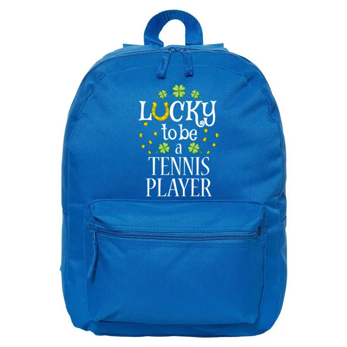 Tennis Player St Patrick's Day Lucky To Be A Tennis Player Gift 16 in Basic Backpack