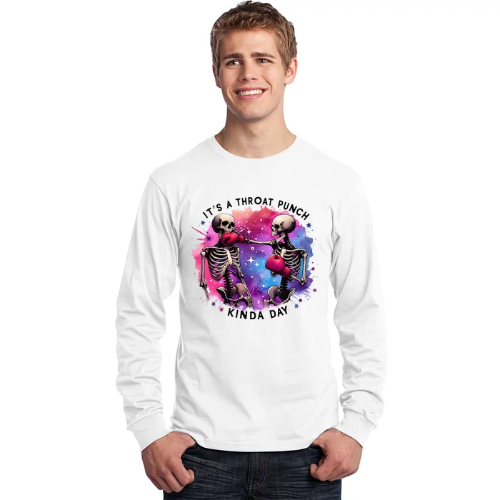 Throat Punch Skeletons Funny Boxing Day Long Sleeve Shirt