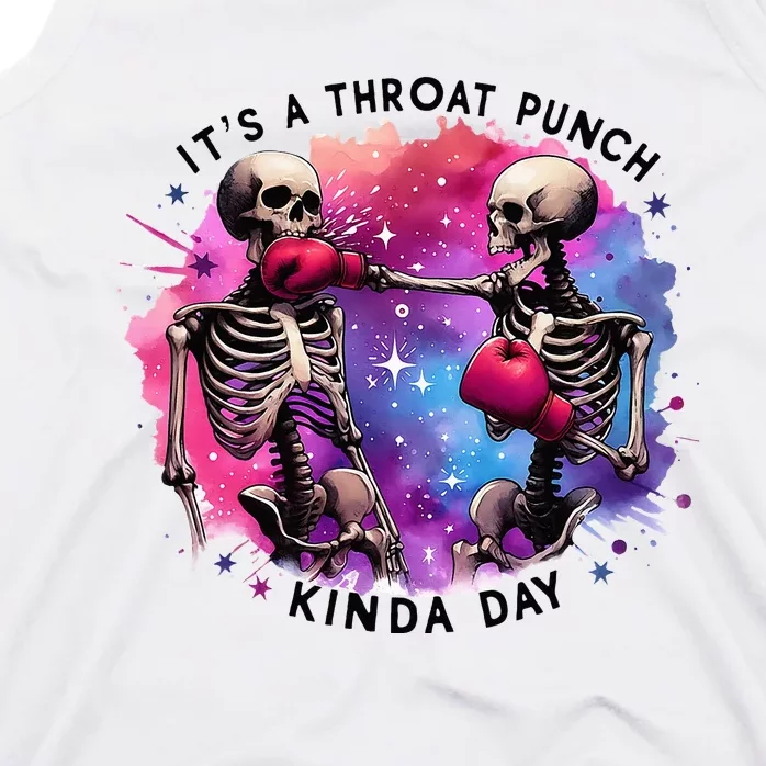 Throat Punch Skeletons Funny Boxing Day Tank Top