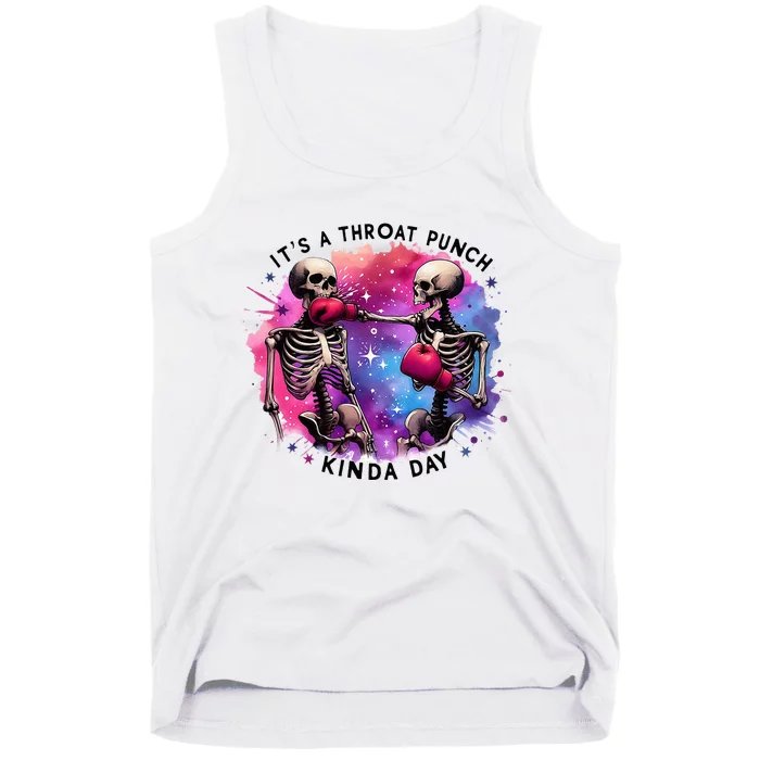 Throat Punch Skeletons Funny Boxing Day Tank Top