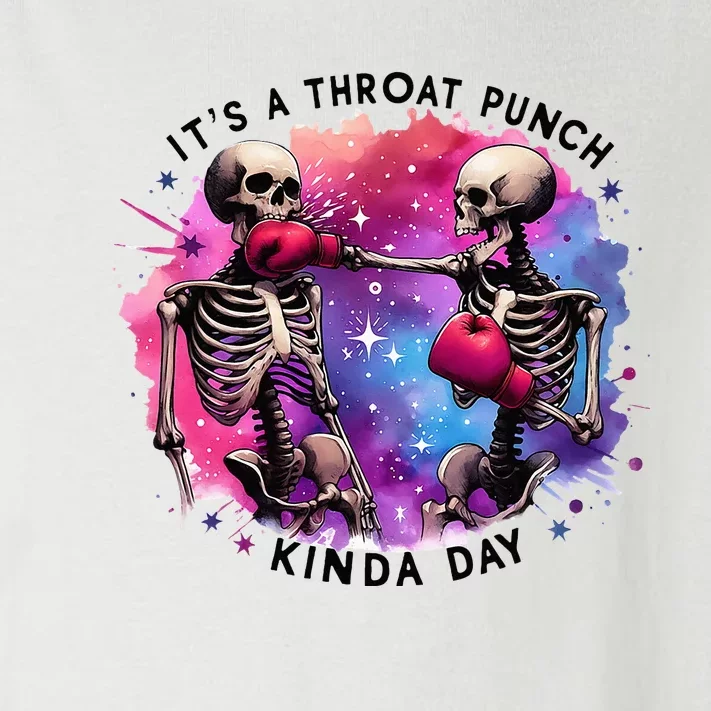 Throat Punch Skeletons Funny Boxing Day Toddler Long Sleeve Shirt