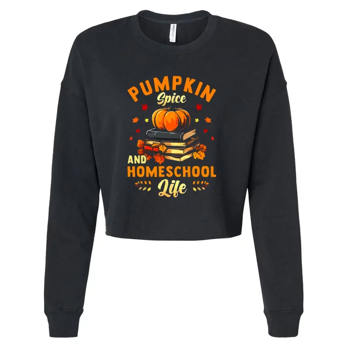 Thankgiving Pumpkin Spice And Homeschool Life For Autumn Gift Cropped Pullover Crew