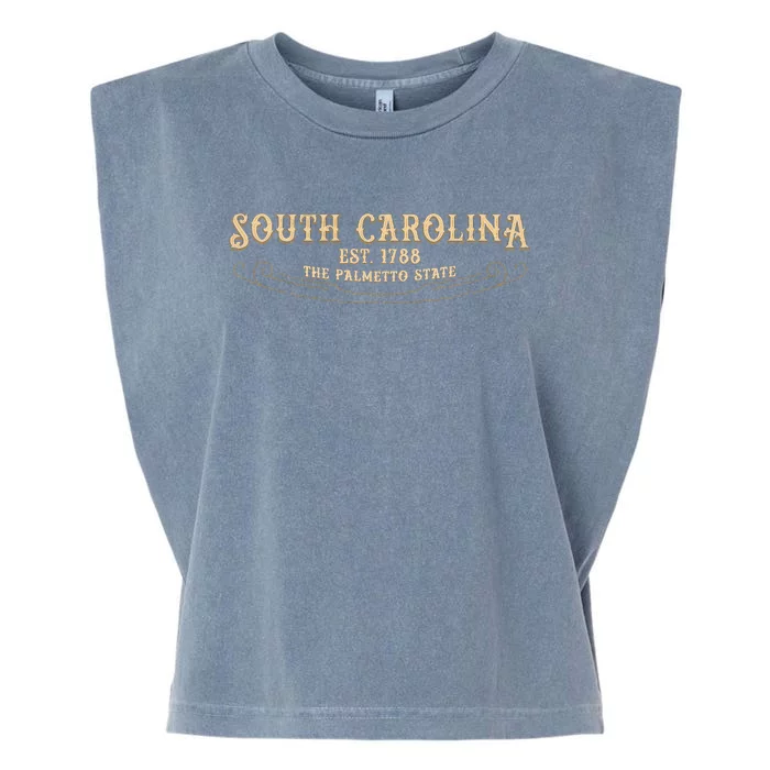 The Palmetto State South Carolina Garment-Dyed Women's Muscle Tee